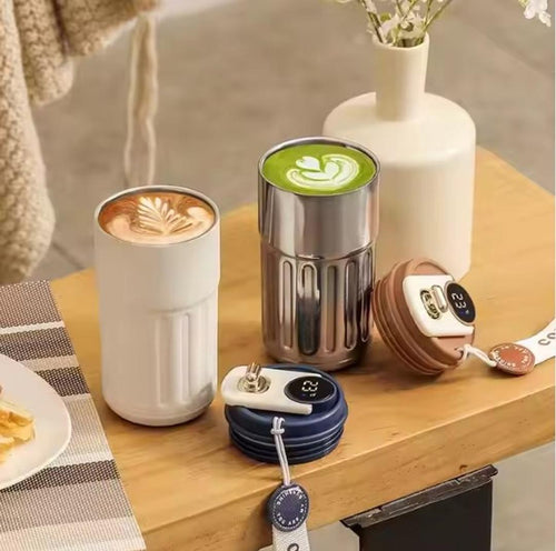 Thermos Portable 450ML avec Écran LED Intelligent – Garde Chaud & Froid
