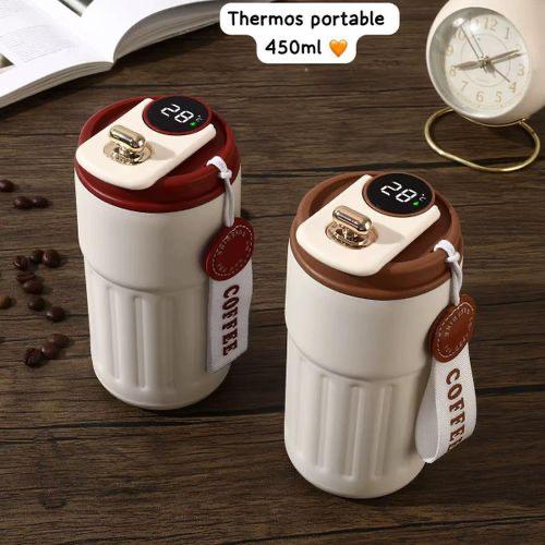 Thermos Portable 450ML avec Écran LED Intelligent – Garde Chaud & Froid